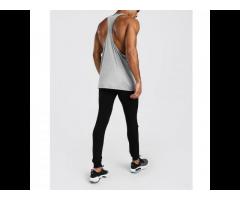 Cheap Price 2022 wholesale Blank sleeveless men's gym tank tops Sports jogging - Image 2