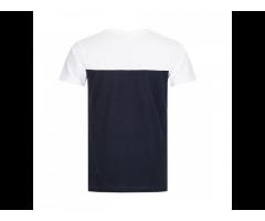 Navy Blue And White New Arrival Custom Men's Lightweight Short Sleeved T- Shirts For Men - Image 2