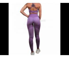Wholesaler Women Solid Color Blank Gym Apparel Fitness Wear Yoga Set Manufacturer - Image 2