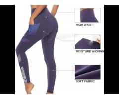 Hot Yoga Pant Women Tights Yoga Compression Legging Plain black Gym Tights - Image 2