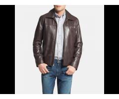 New Men's PU Leather Jacket Casual Fashion Stand Collar Slim Casual Solid Fashion Leather - Image 2