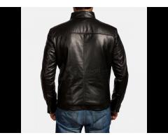 New Arrival Men's High Quality Fashion Design Pu Leather Jacket Motorcycle Leather Jacket For Men - Image 2