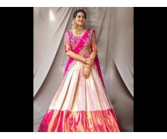 DGB Export Exclusive Designer Light Pink Lehenga Choli For Girls Party wear Wholesale Lehnga - Image 3