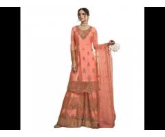 Latest Punjabi Sharara with Custom Size for Women, Exporter of Designer Sharara