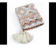 2022 New Navajo Blanket Bohemian Style Baby Thick Knitted Throw Baby Blanket