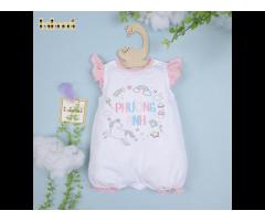 Colorful patterns embroidery bubble for newborn OEM ODM baby set clothing customized