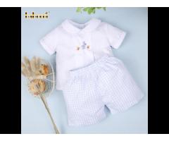 Rabbit hand crochet clothing for little boys on Easter OEM ODM customized hand made