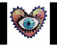 Customized Large Eye Sequin Patches Embroidery Applique DIY Patch Sew on Garment Pants Hat - Image 2