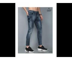Ankle Length Highly Torn Jeans For Men