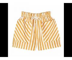 K1 Cotton Yellow Stripe Girls short