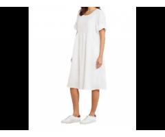 Women Linen Kurti Dresses Knee Length