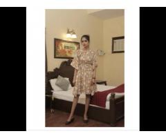 Indian 100% Cotton Kaftan Handmade Blossom Print Short Bath Robe