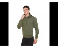 Harbornbay Men''s Fleece Hooded Sweatshirt Olive Green