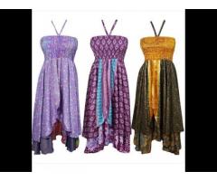 Poly Silk Halter Dress