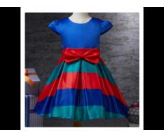 Funky Bow Applique Party Dress