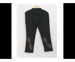 Hand Embroidered Chikan Cotton Ladies Pant