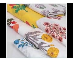 Hand Block Printed Knitted Cotton Fabric Supplier Wholesaler