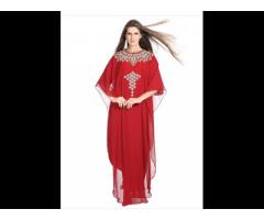 Stylish Farasha Kaftan Islamic Dress for Womens Long Sleeves Gown