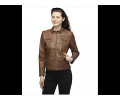 Solid Women''s Leather Jackets