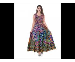 Cotton Jaipuri Print Ladies Dress