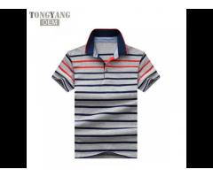 TONGYANG New Striped Men Polo Cotton Short-sleeve Polo Homme Baseball Polo Shirt - Image 2