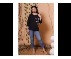 Ladies Rayon Embroidery Tops