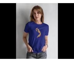iKraft Women's Slim Fit Blue T-Shirts
