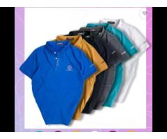 Sahulu fashion- Wholesale Polyester T Shirts Men Long Sleeve Polo Shirt Best Material