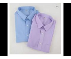 65, 35% cotton & Poly shirt long sleeve simple solid color casual shirt for me