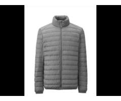 The highest quality low price wholesale big fur collar men's goose down jacket
