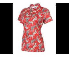 Custom Design Oem Women's Polo Shirts Golf Tennis Polyester Spandex Sports Wear