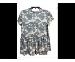 OEM best seller women's blouses shirts ladies tops short sleeve t shirt for woman