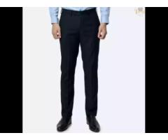 Polyester Type Anti-wrinkle men's trousers Classic Fit Twill Trousers