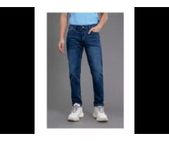 Factory direct sale men's business Jeans Men Casual fit slim straight jeans plus size
