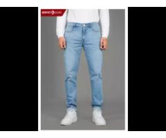 Bulk Wholesale Fashion Men's Trousers Slim Fit Jeans Men Designer Stretch Denim Cargo