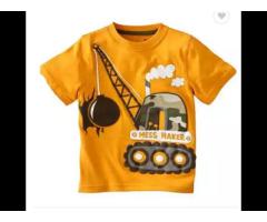 Wholesale children wear t shirts for kids baby boy summer 100% cotton clothes kids