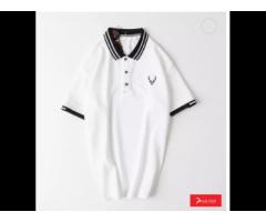 Hot Selling Polo Shirts Casual Fashion Apparel Short Sleeve Shirt White Color