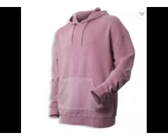 SOLID MEN'S 65% POLYESTER 35% COTTON CUSTOM FRENCH TERRY HOODIE