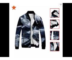Waterproof 3d Printing Jacket Men Bomber Jacket from Vietnam Factory Hight-quality