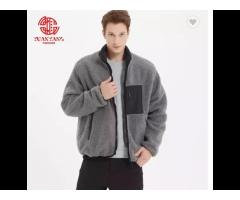 Wholesale Pocket Splicing Blank Oversized Jackets Custom Winter Warm