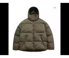 Solid colour down cotton jacket autumn and winter