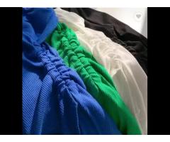 Long sleeve T-shirt women pull rope slender bottom upper irregular rib knit shirt - Image 2