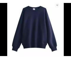 Wholesale Luxury Waffle O-neck Sweater Solid Color Casual Off-shoulder Hoodie