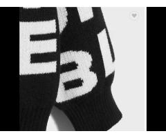 Custom Logo Men Fashion Pullover Sweater Letter Jacquard Long Sleeve Knitwear - Image 3