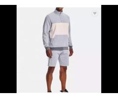 High Quality Men Casual Mid Weight Long Sleeve Sweatshirts With Patchwork Kangaroo Pocket - Image 2