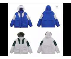 Garment Manufacturer Winter High Quality Big Fur Collar Hooded Down Jacket Men