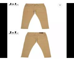 Popular Camel Color Mens Jeans Skinny Straight Leg Type Casual Trousers Ripped Distressed Pants - Image 3