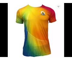 cool sublimation printing material performance interlock tee sport polyester t shirt