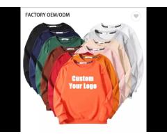 Printing LOGO Plain Crewneck Men's Hoodies & Sweatshirts Factory Wholesale