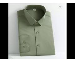 Men's dress shirts custom embroidered trademark wholesale long-sleeved plain shirts - Image 3